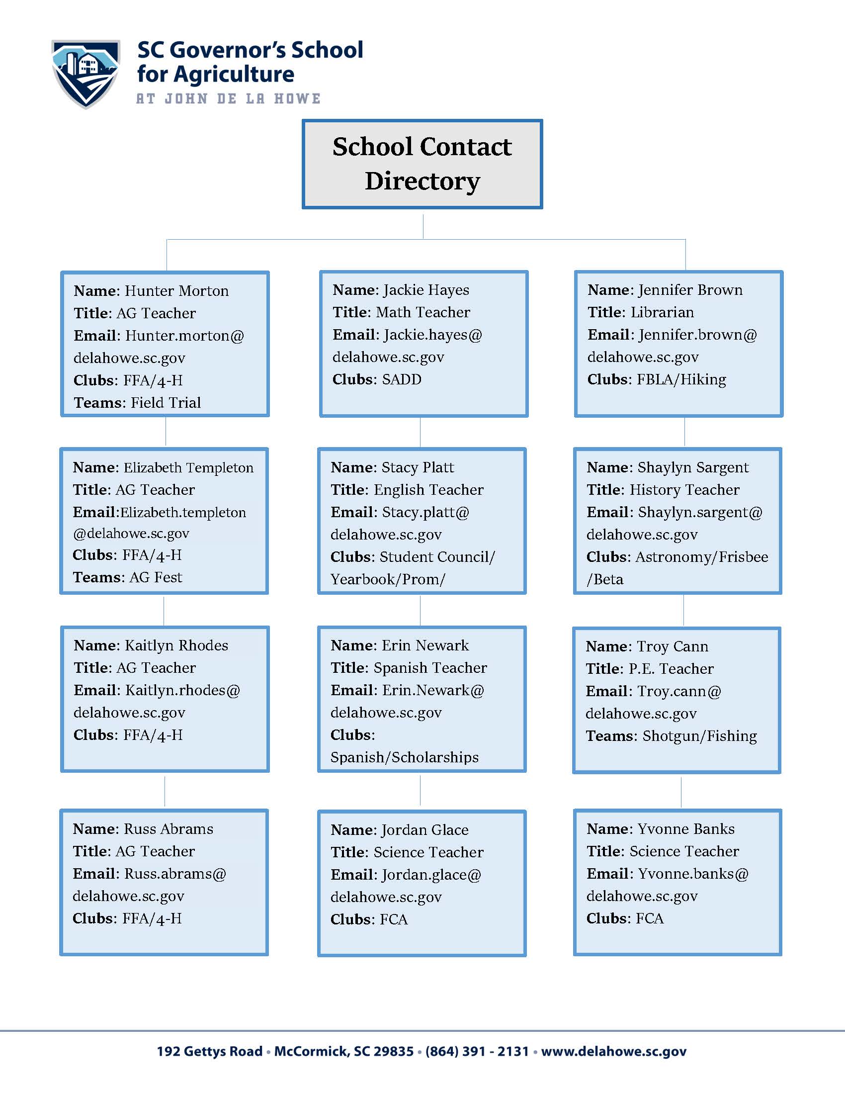 School Contact Directory